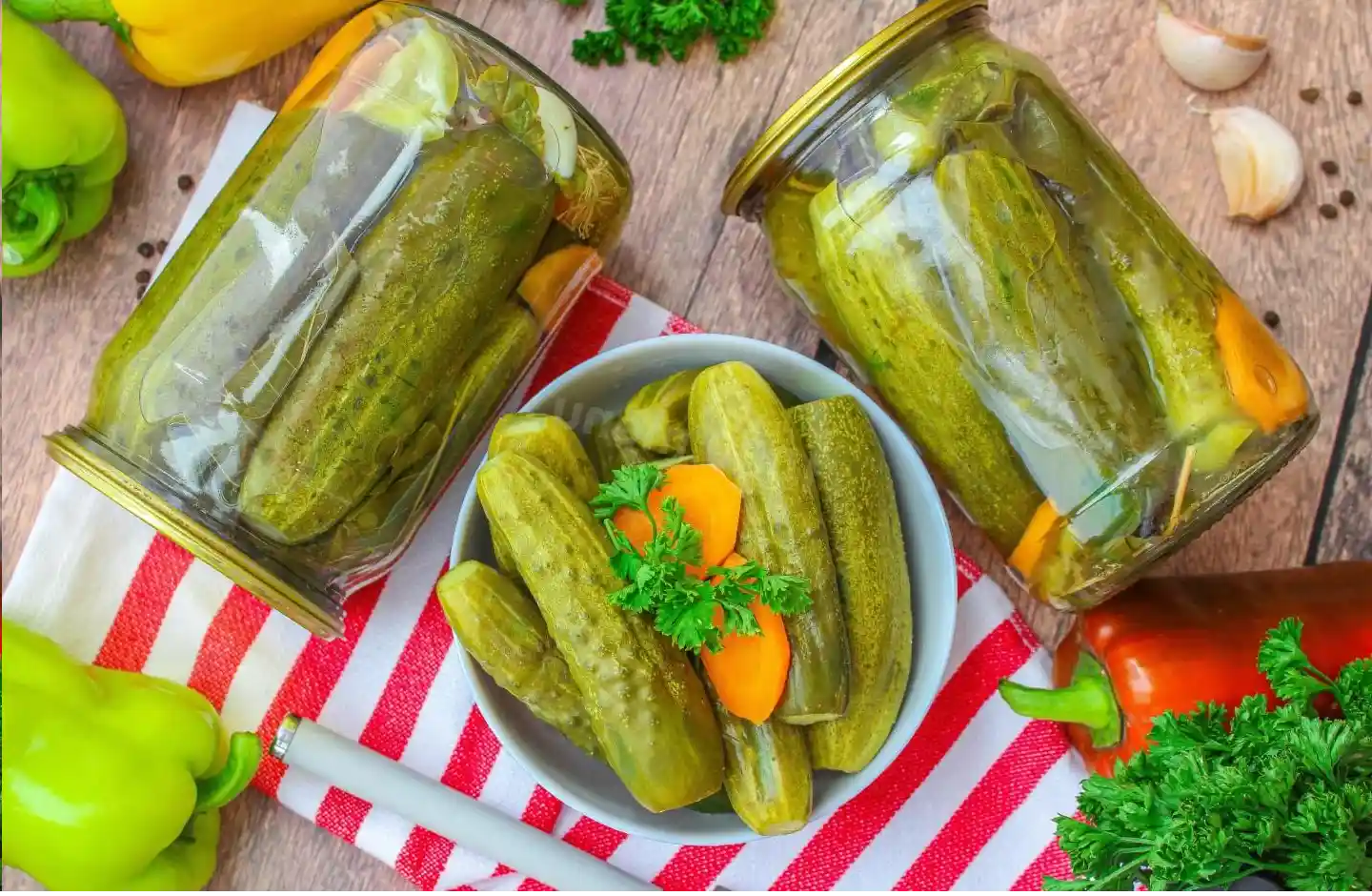 Rýchlo marinované uhorky bez sterilizácie